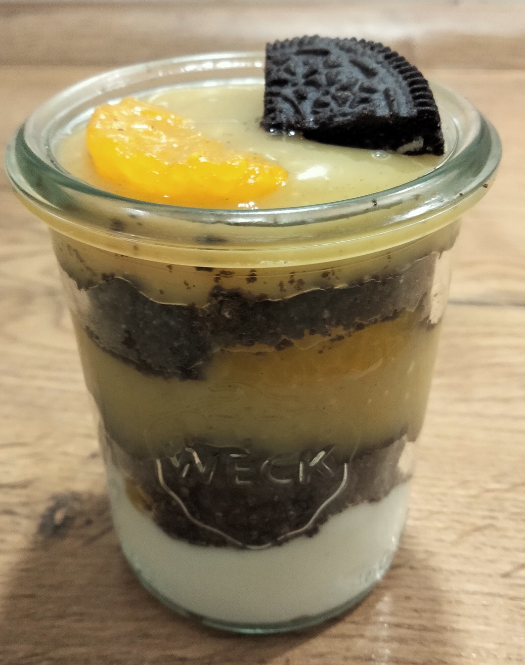 Mandarinen-Vanille-Keks Schichtdessert – VEGANOMIX